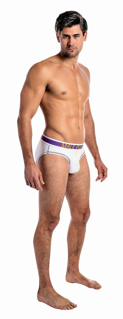 MP472228 Malepower Sport Brief - White White