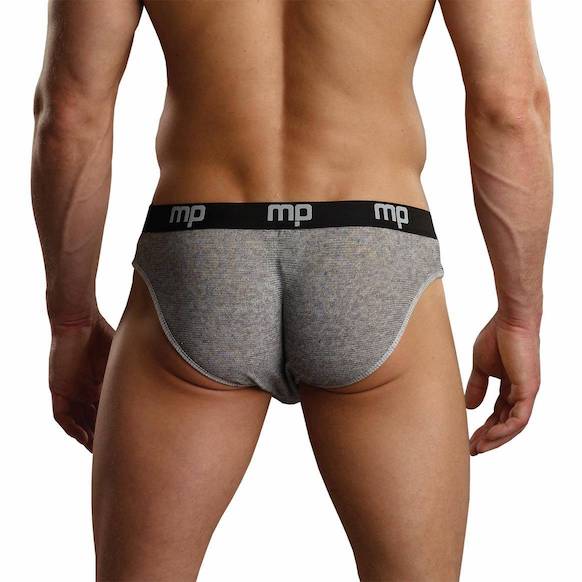 MP490198 Malepower Lo Rise Enhancer Bikini - Grey