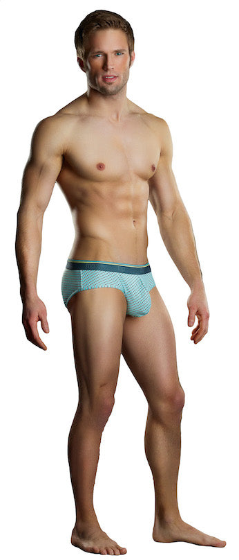 MP490208 Malepower Male Power Lo Rise Bikini Mint/Grey Medium Mint Grey