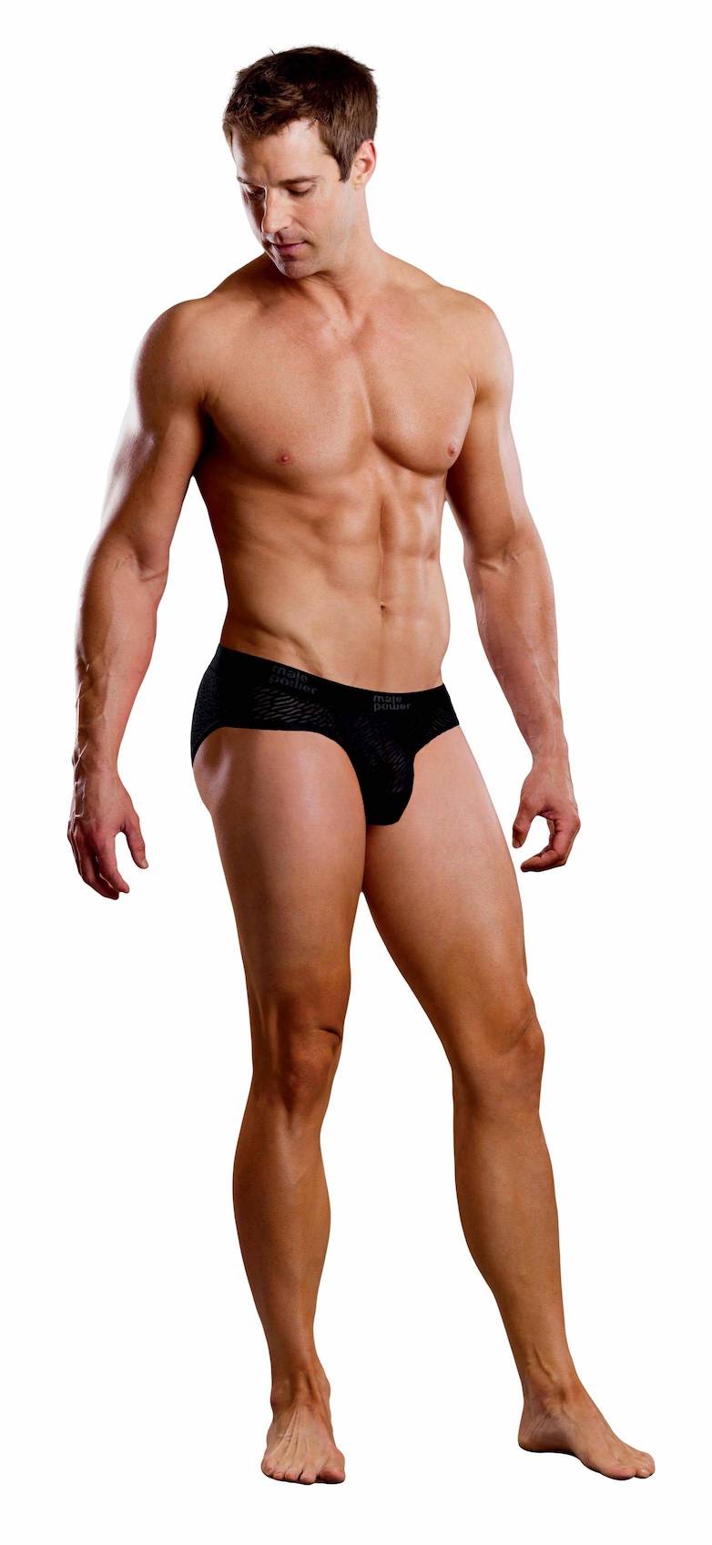 MP491192 Malepower Lo Rise Bikini - Black