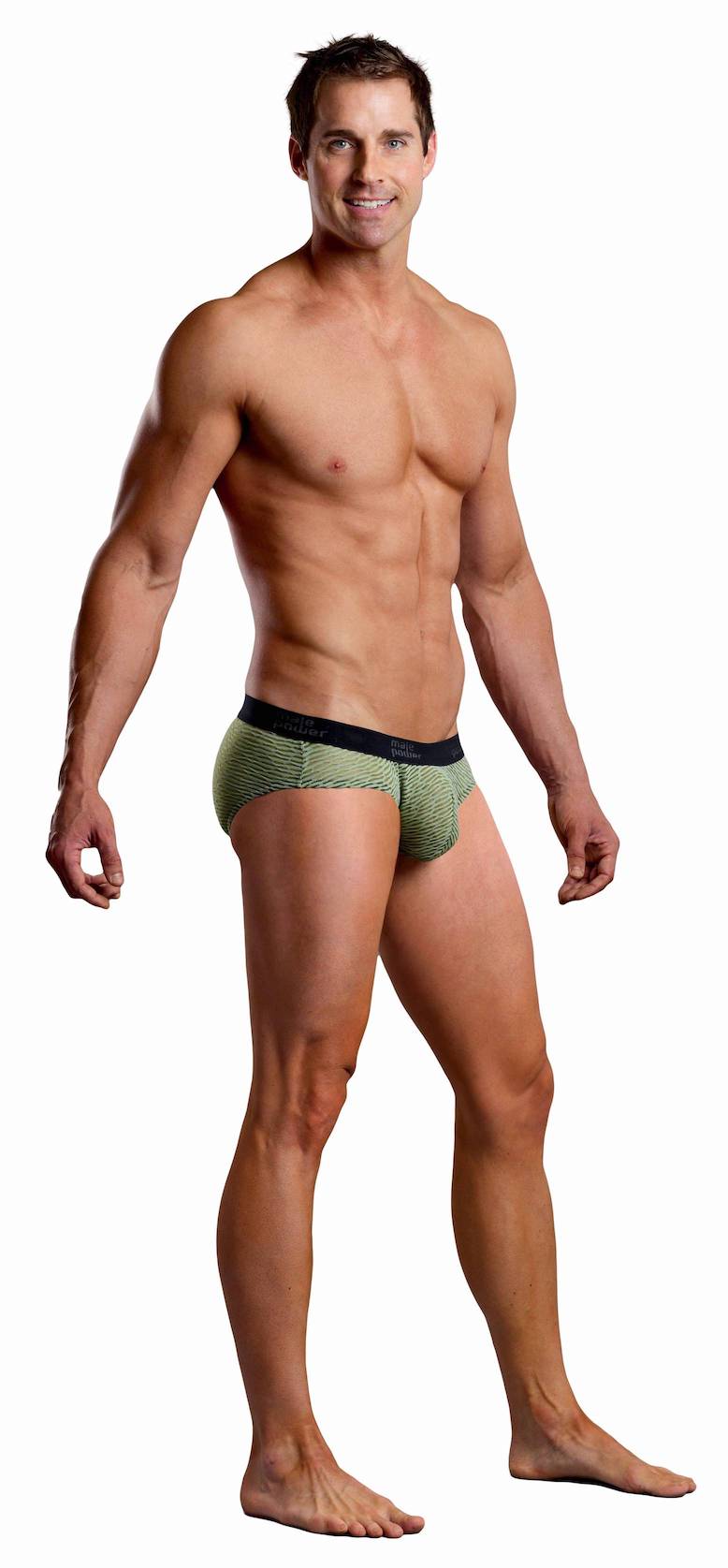 MP491192 Malepower Lo Rise Bikini - Olive Medium Olive