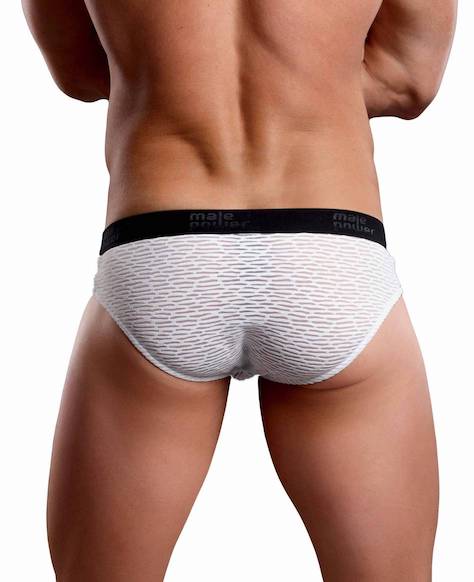 MP491192 Malepower Lo Rise Bikini - White