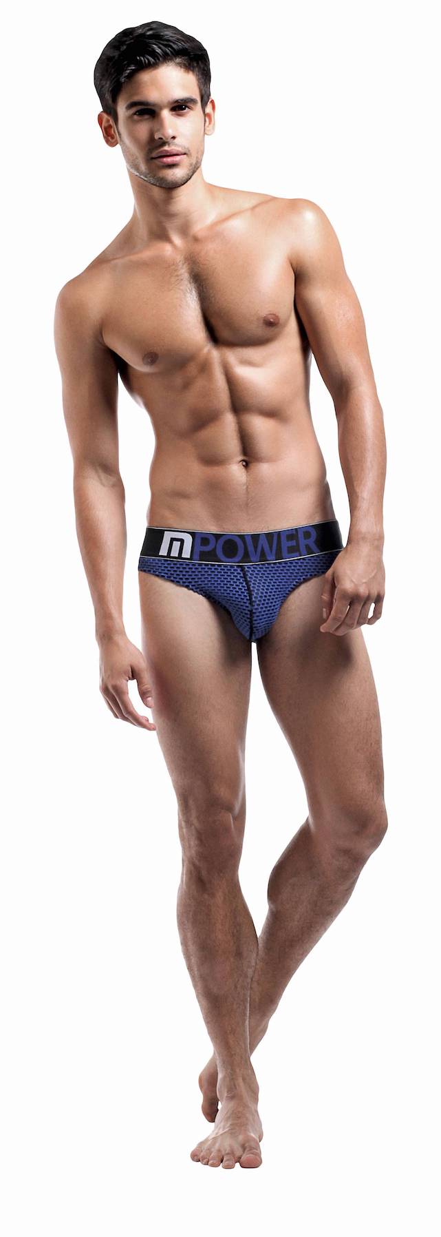 MP491215 Malepower Lo Rise Bikini - Royal/Black Medium Royal Black