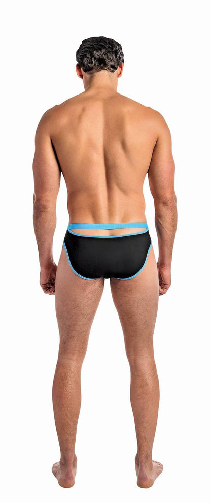 MP493230 Malepower Cutout Bikini - Turq/Black