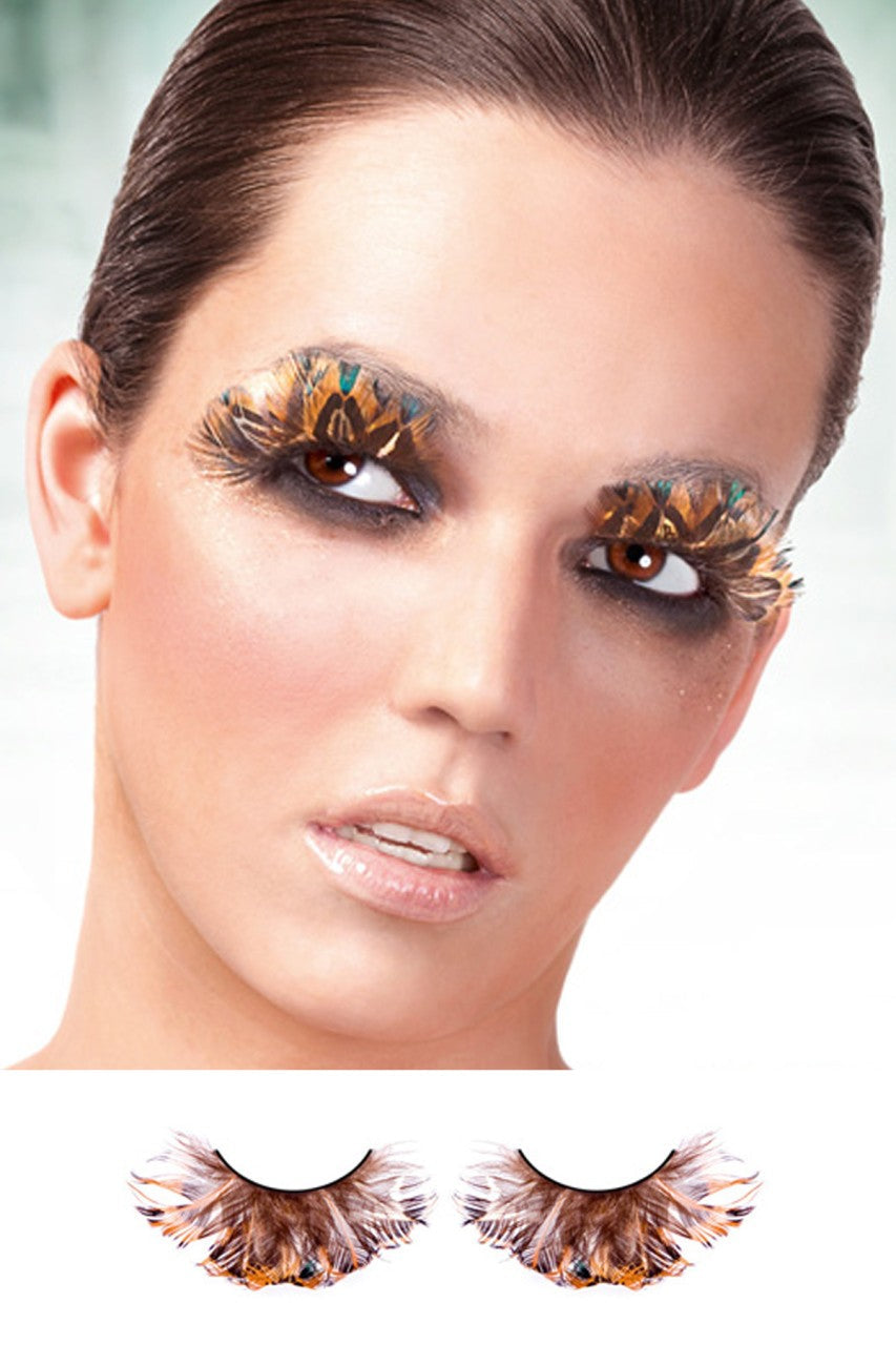 BE609 Baci Black Feather Eyelashes