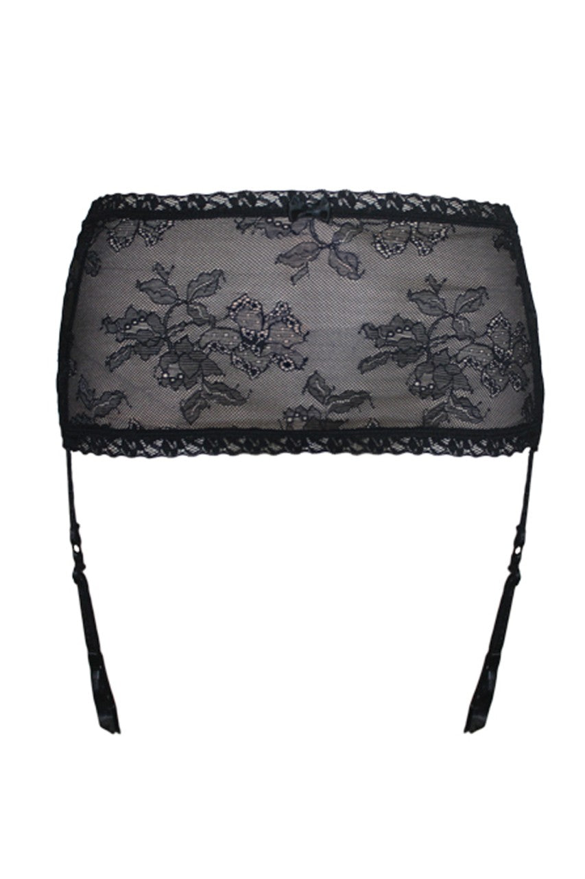 TL9622 Tia Lyn Rendezvous Garter Belt Black 2X Black
