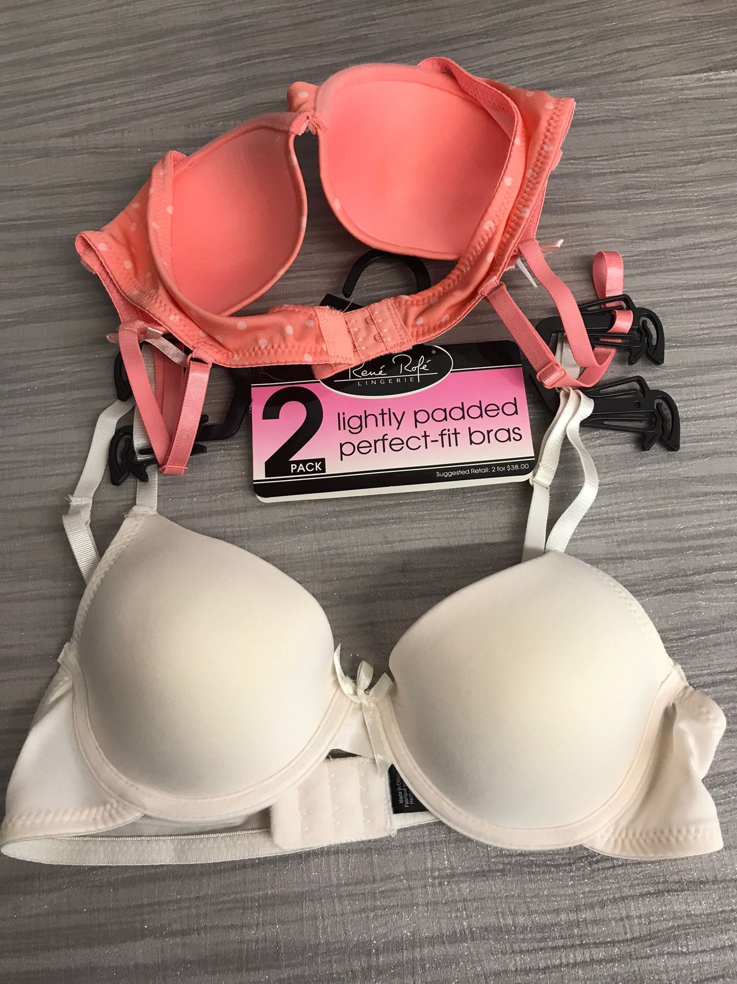 B24939H2-B039 E Dutch 2 On A Hanger Bra (2 Pack)