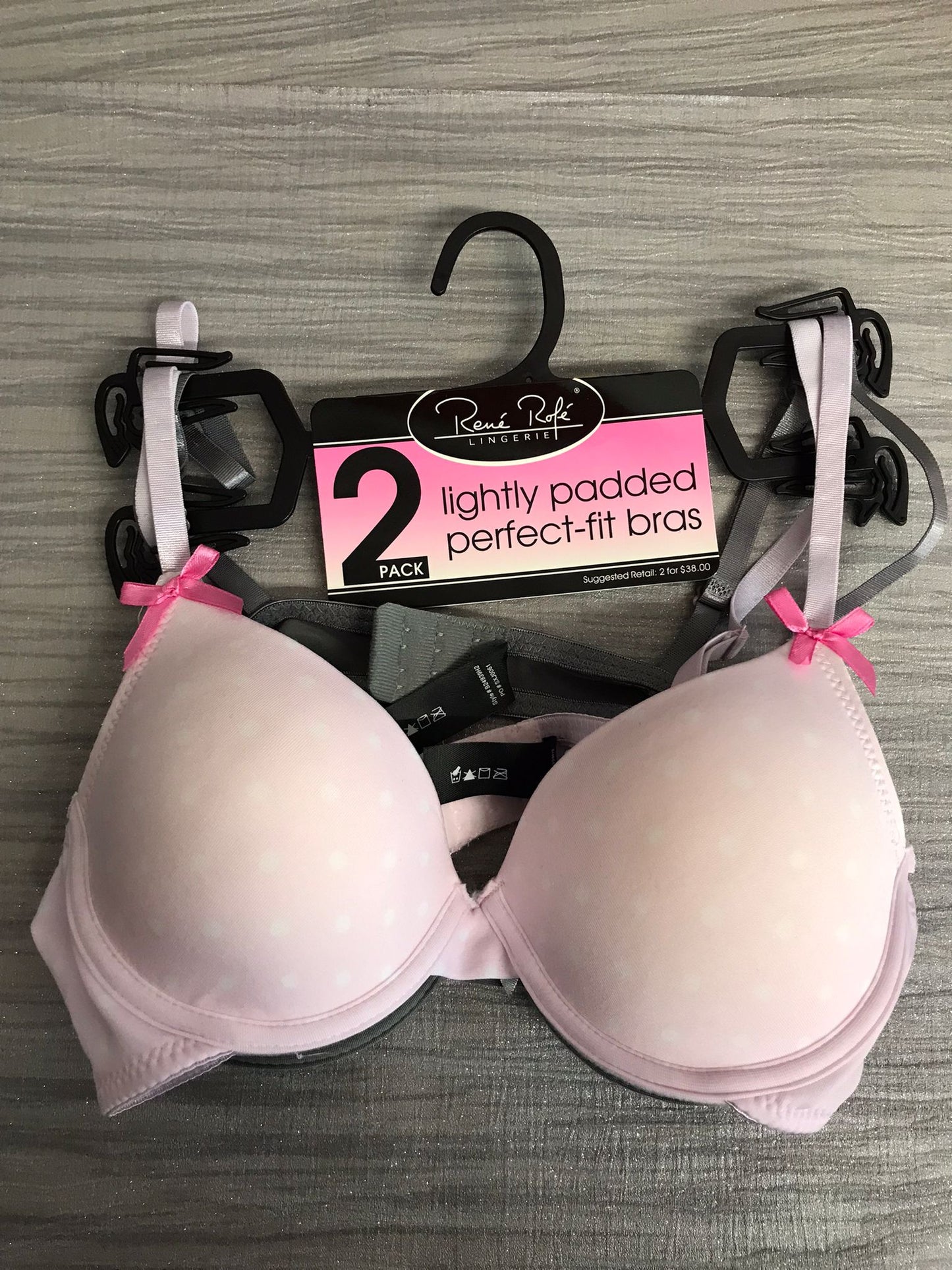 B24939H2-B608E E Dutch 2 On A Hanger Bra (2 Pack)