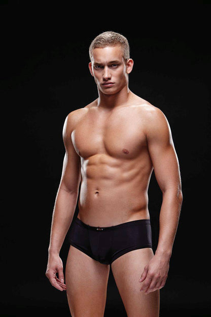 BEV024 Envy Menswear Microfiber Boxer Black