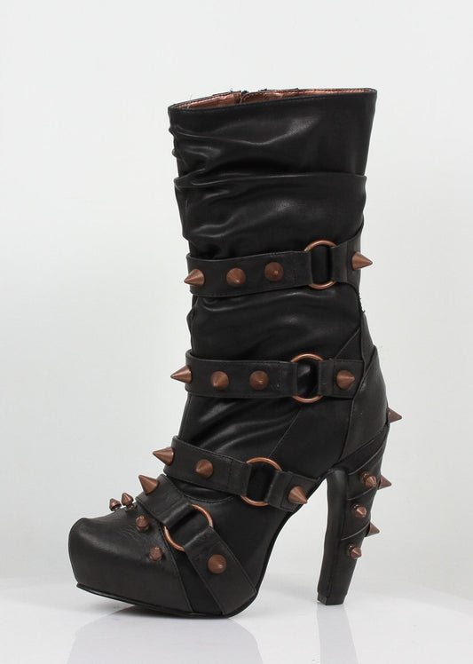 BJORN Hades Black High Heel Alternative Footwear Discontinued Sale Stock 3 uk (36 Europe - 6 Usa) Black