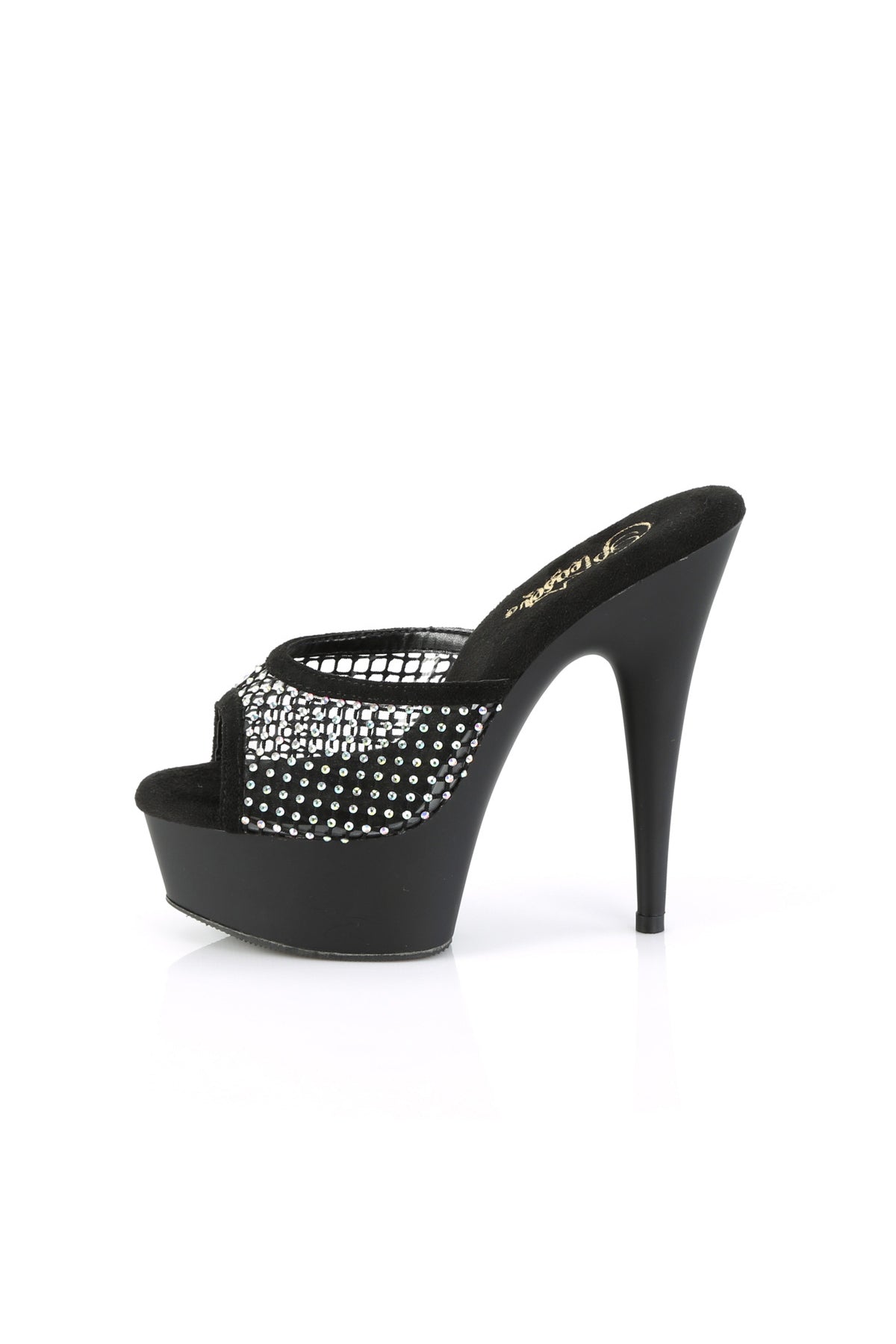 DELIGHT-601-6RM Pleaser Black 6 Inch Exotic Dancers Platform Shoes