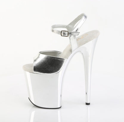 FLAMINGO-809 Pleaser Silver Sexy Shoes