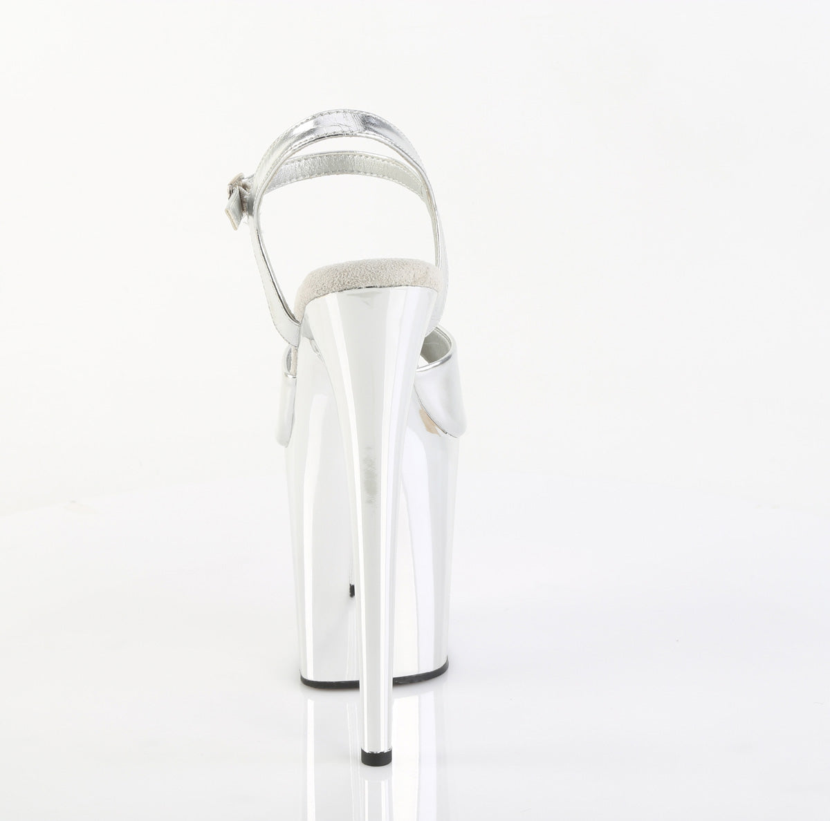 FLAMINGO-809 Pleaser Silver Sexy Shoes