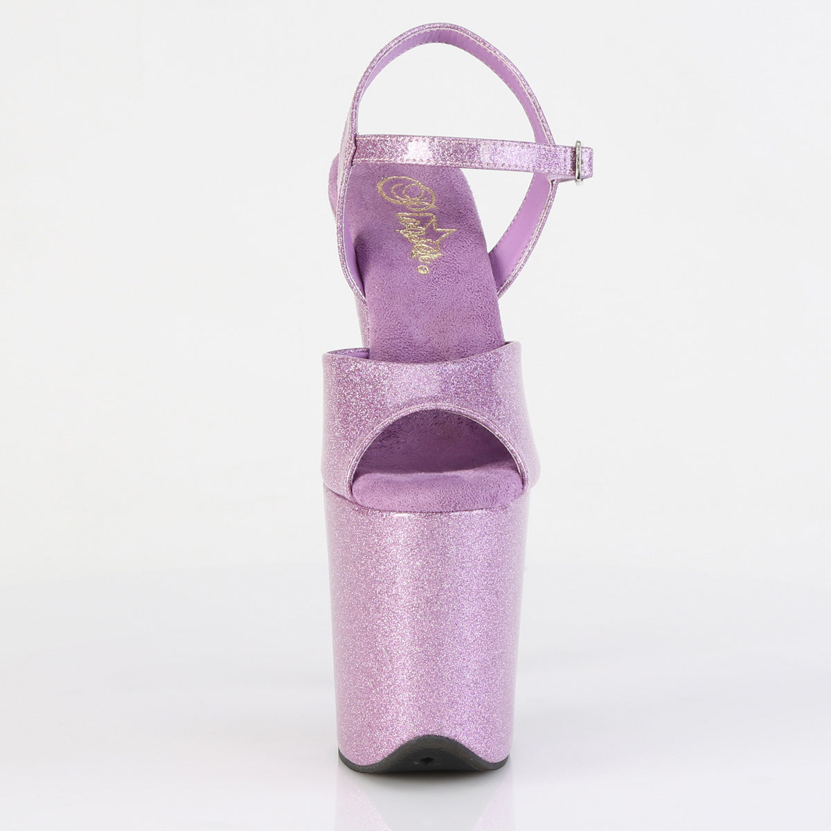 FLAMINGO-809GP Pleaser Lilac Glitter 8 Inch Dancer Platform Platform Shoes
