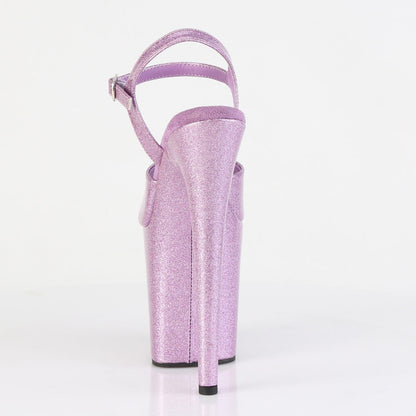 FLAMINGO-809GP Pleaser Lilac Glitter 8 Inch Dancer Platform Platform Shoes