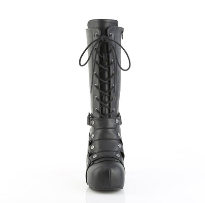 GOTHIKA-152 Demonia Cult Black 3.8 Inch Alternative Knee High Boots