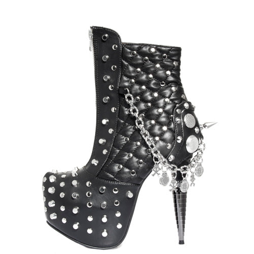 HERA Hades Black High Heel Alternative Footwear Discontinued Sale Stock 4 uk (37 Europe - 7 Usa) Black