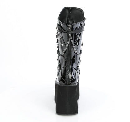 KERA-121 Demonia Cult Black Alternative Knee High Boots