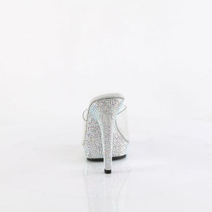 LIP-101DM Fabulicious 5" Heel Clear Bling Posing Comp Heels