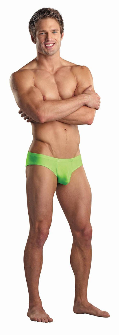 MPPAK873 Malepower Shirred Pouch Manty - Lime Medium Lime