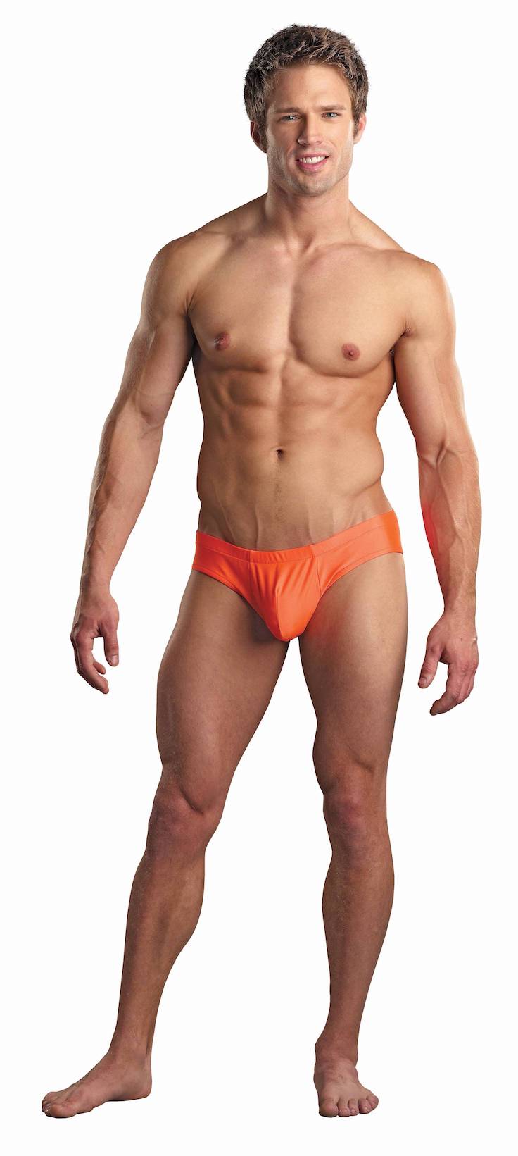 MPPAK873 Malepower Shirred Pouch Manty - Orange Orange