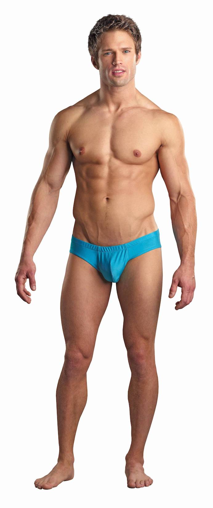 MPPAK873 Malepower Shirred Pouch Manty - Turqouise Medium Turqouise