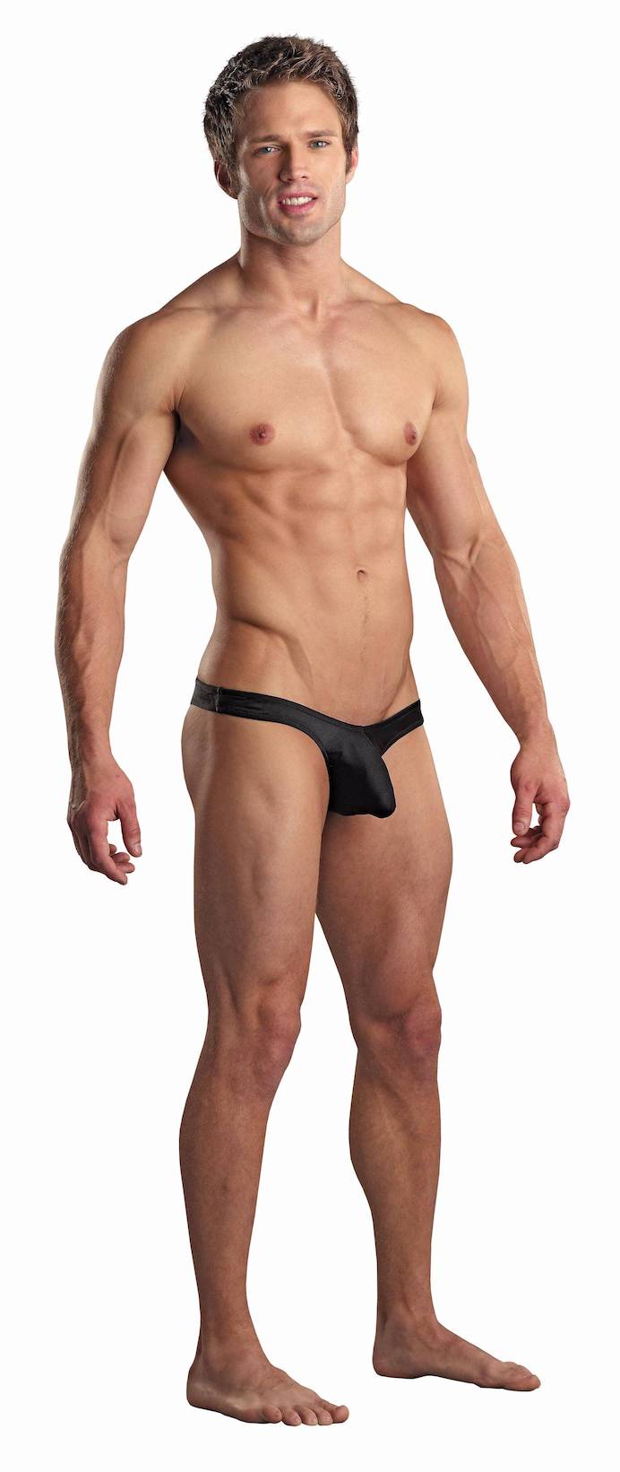 MPPAK874 Malepower Full Cut Thong Back - Black X-Large Black