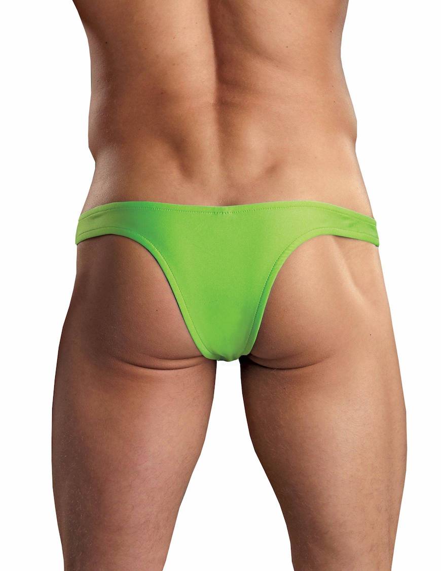 MPPAK874 Malepower Full Cut Thong Back - Lime