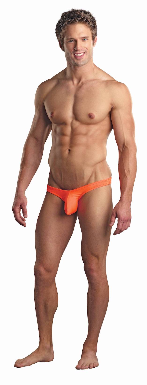 MPPAK874 Malepower Full Cut Thong Back - Orange Orange