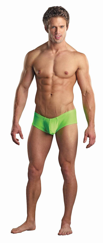 MPPAK875 Malepower Micro Mini Pouch Short - Lime Large Lime