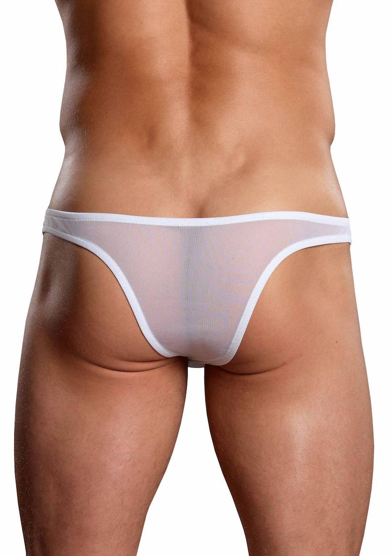 MPPAK884 Malepower Full Cut Thong Back - White