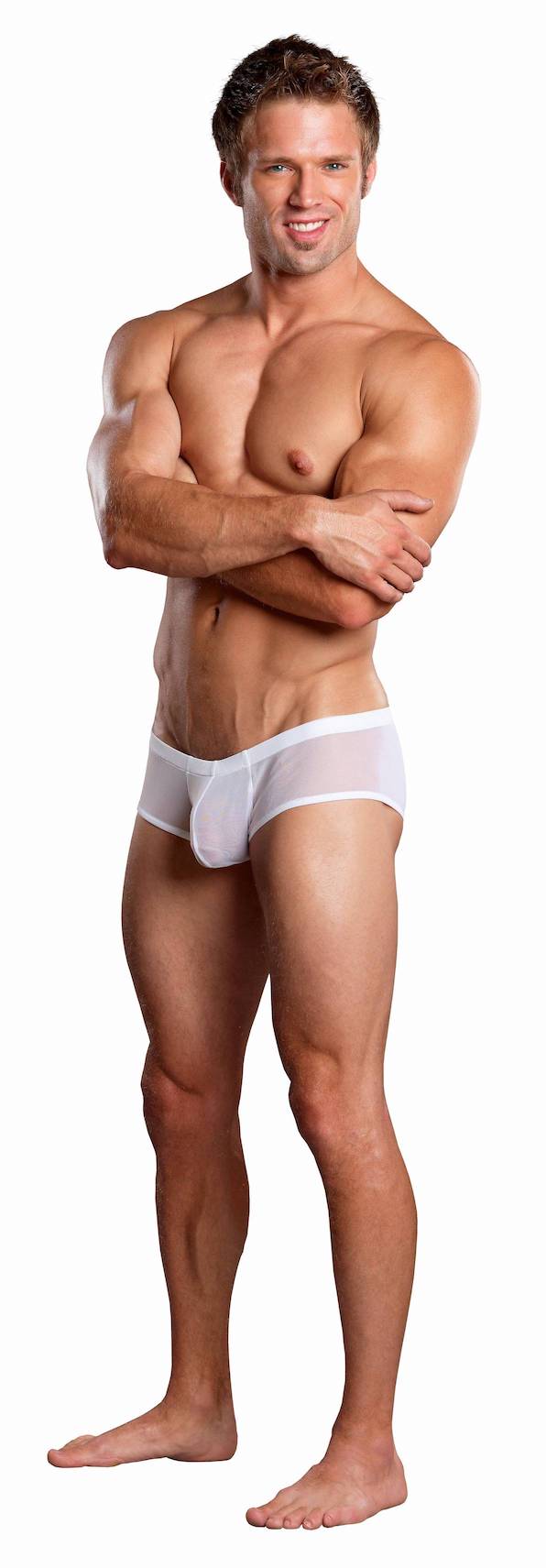 MPPAK885 Malepower Micro Mini Pouch Short - White Medium White