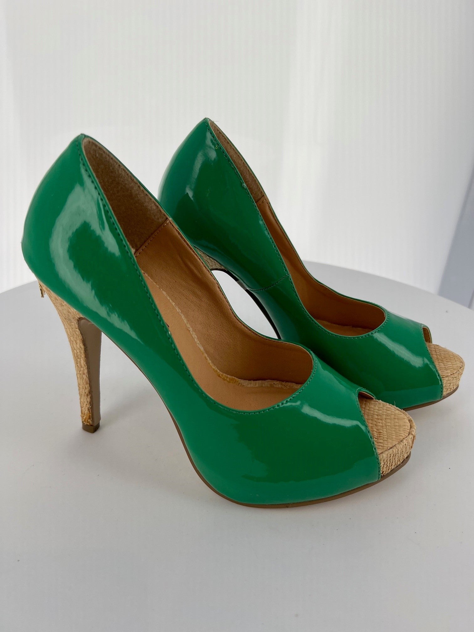 PH451-ADRIAN Penthouse Green High Heel Alternative Footwear Discontinued Sale Stock 5 uk (38 Europe - 8 Usa) Green