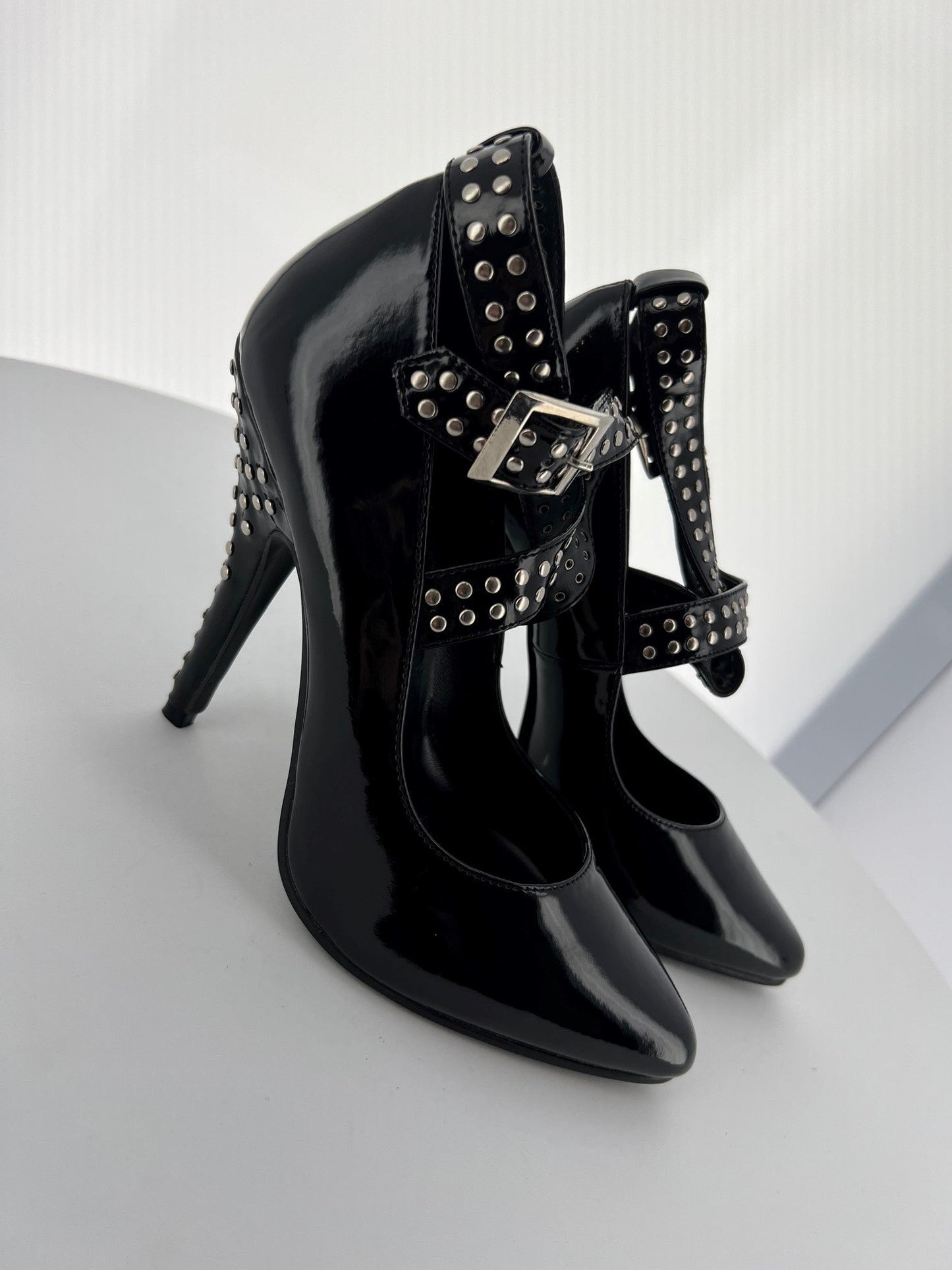 SEDUCE-446 Pleaser Blk Patent High Heel Alternative Footwear Discontinued Sale Stock 4 uk (37 Europe - 7 Usa) Blk Patent