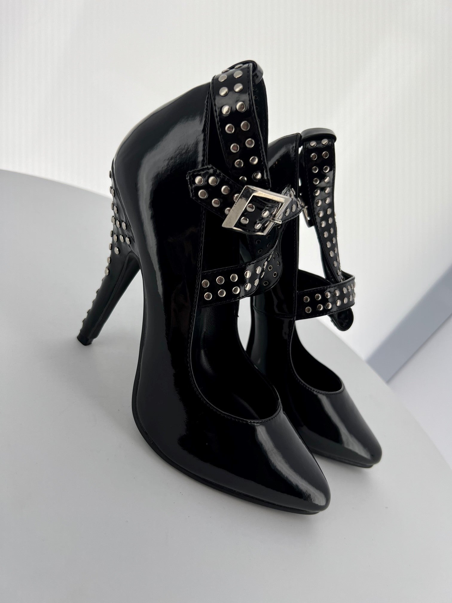 SEDUCE-446 Pleaser Blk Patent High Heel Alternative Footwear Discontinued Sale Stock 4 uk (37 Europe - 7 Usa) Blk Patent