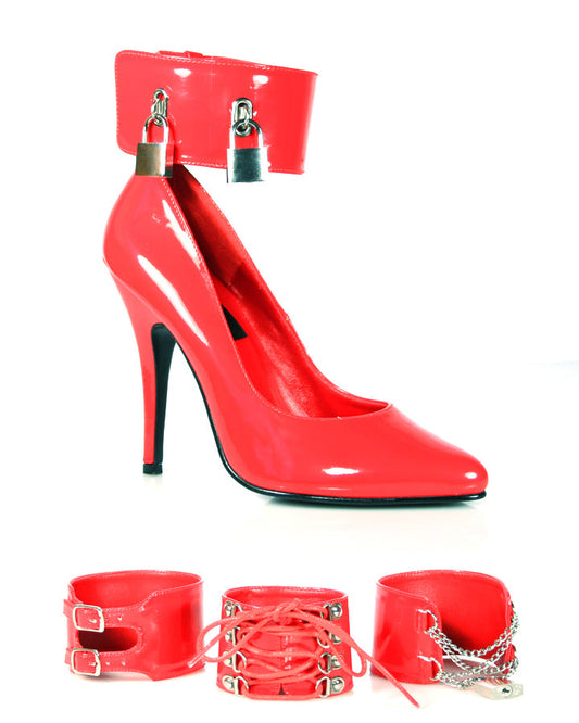 SEDUCE-434 Pleaser Red Patent High Heel Alternative Footwear Discontinued Sale Stock 3 uk (36 Europe - 6 Usa) Red Patent