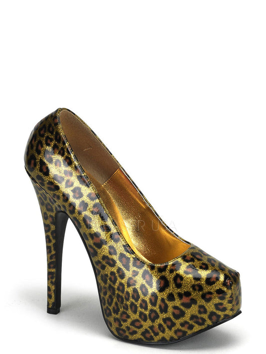 TEEZE-37 Pleaser Leopard Print Sexy Shoes