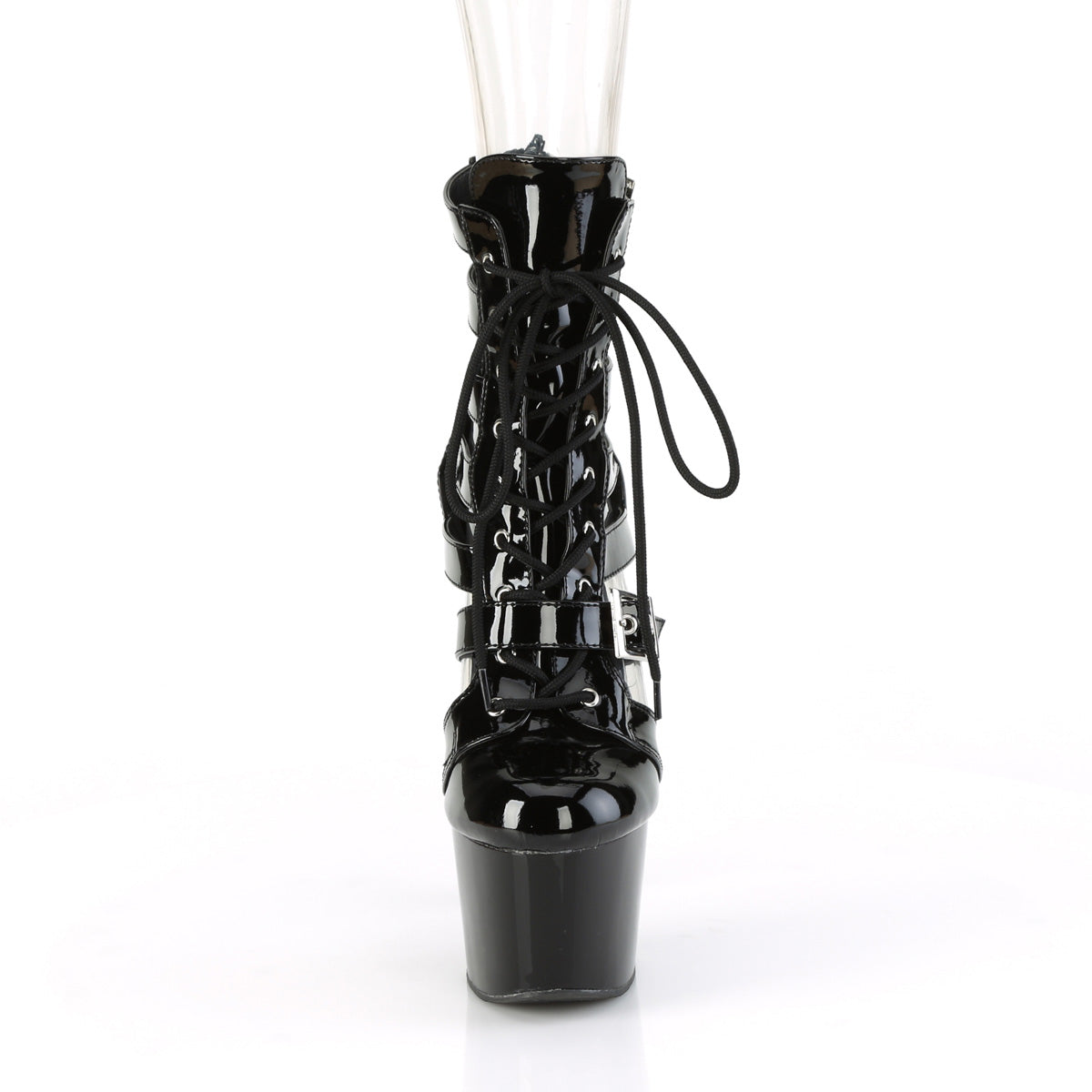 ADORE-1013MST Pleaser Black 7 Inch Lap Dance Ankle Boots