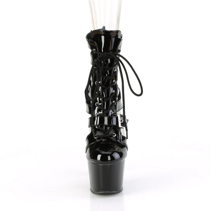 ADORE-1013MST Pleaser Black 7 Inch Lap Dance Ankle Boots