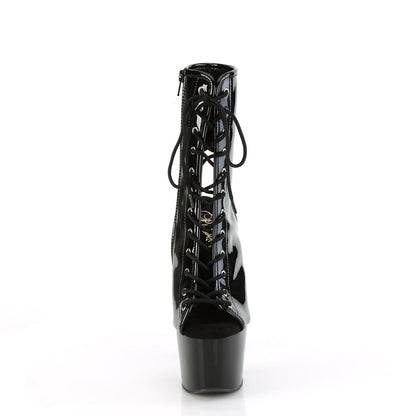 ADORE-1016 Pleaser Black 7 Inch Exotic Dancing Ankle Boots