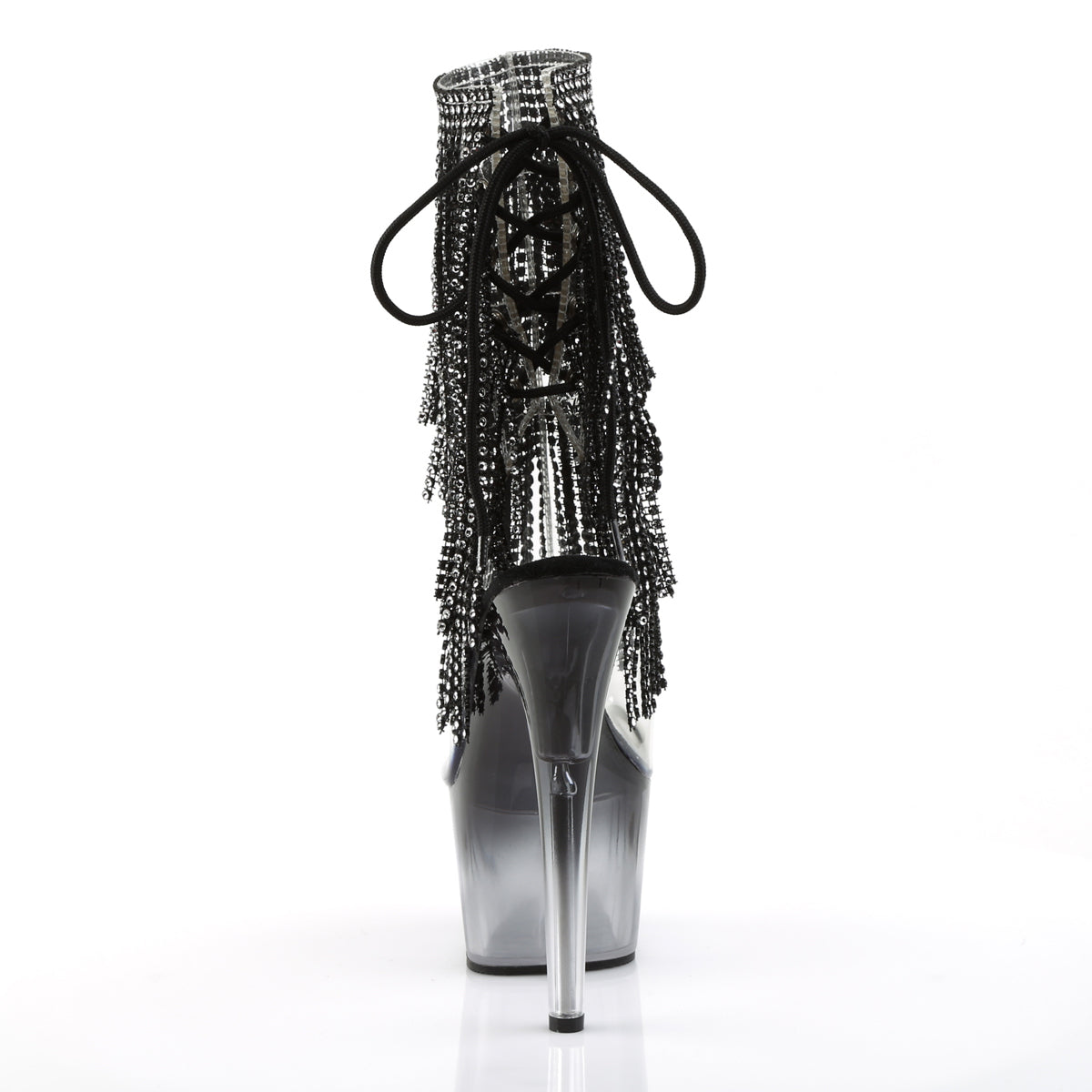 adore 1017rsf pleaser kinky bling boots 7 inch heel with platforms open toe back ankle boots silver heels