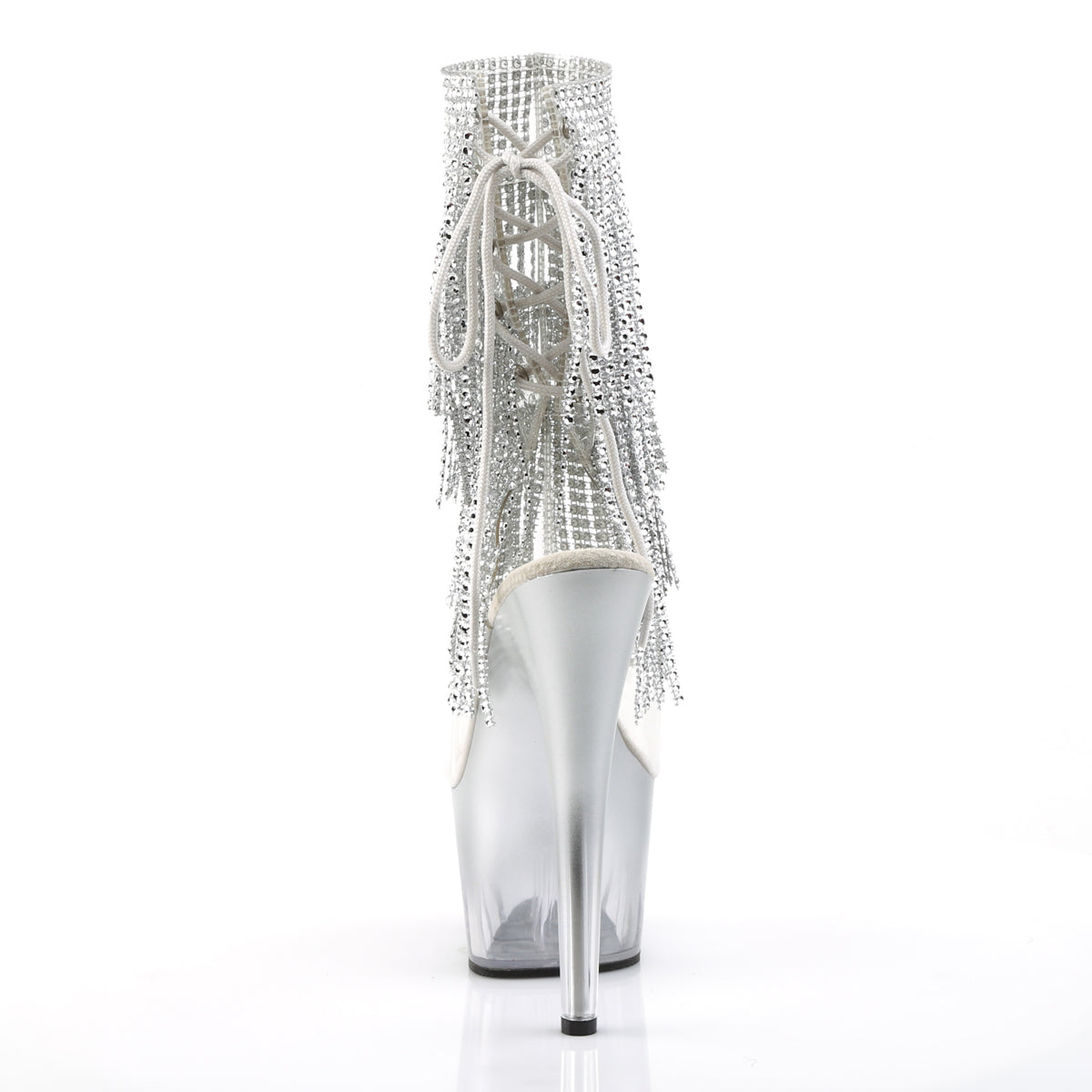 ADORE-1017RSFT Pleaser Clear 7 Inch Platform Kinky Ankle Boots
