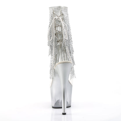 ADORE-1017RSFT Pleaser Clear 7 Inch Platform Kinky Ankle Boots