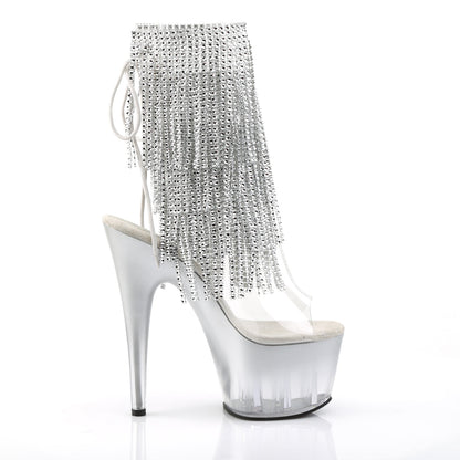 ADORE-1017RSFT Pleaser Clear 7 Inch Platform Kinky Ankle Boots