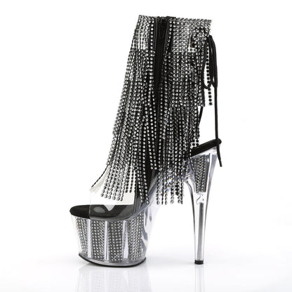 ADORE-1017SRS Pleaser Black 7 Inch Ladies Fetish Ankle Boots