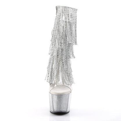 ADORE-1017SRS Pleaser Clear 7 Inch Erotic Platform Ankle Boots