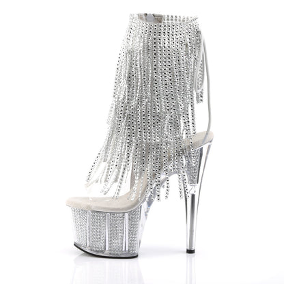ADORE-1017SRS Pleaser Clear 7 Inch Erotic Platform Ankle Boots
