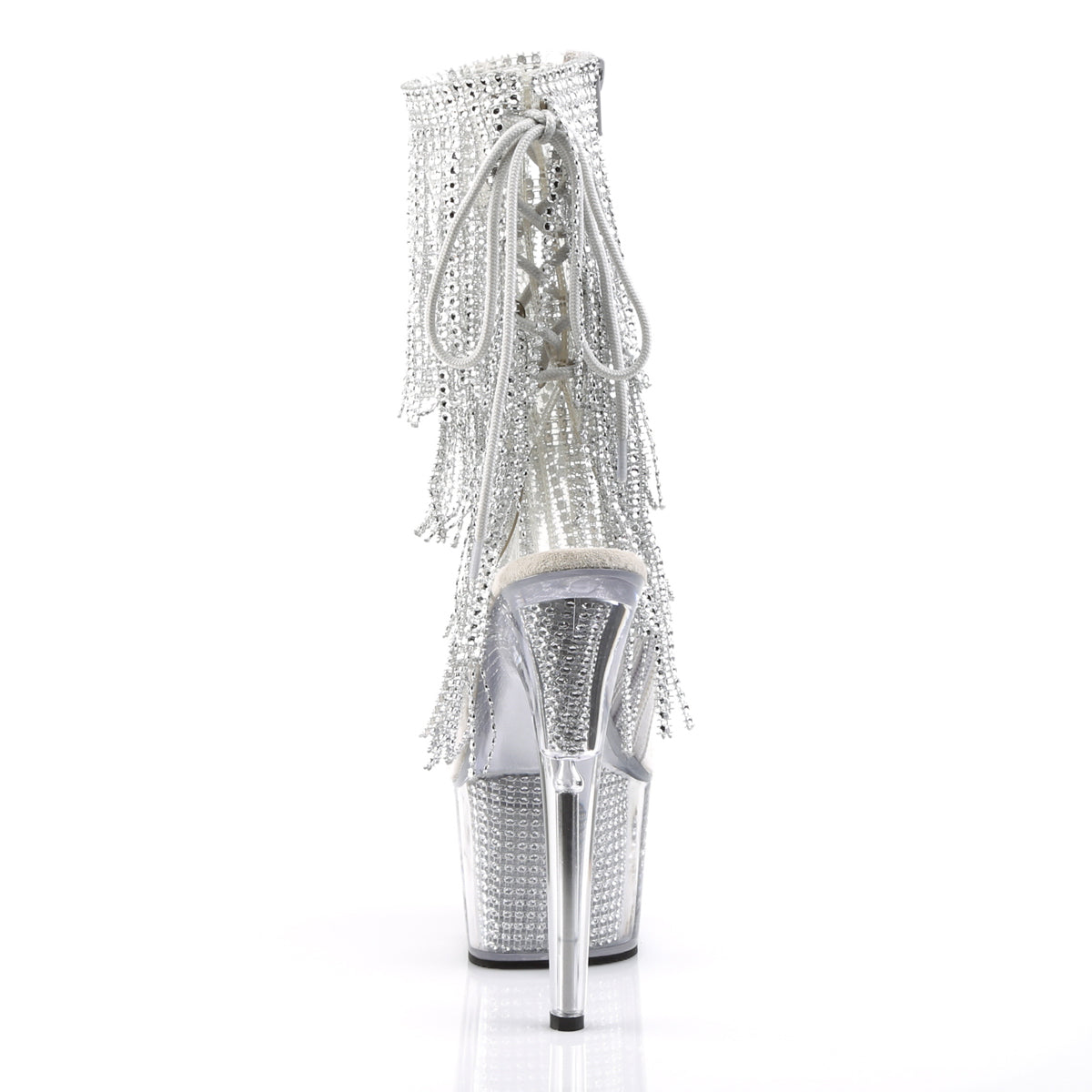 ADORE-1017SRS Pleaser Clear 7 Inch Erotic Platform Ankle Boots