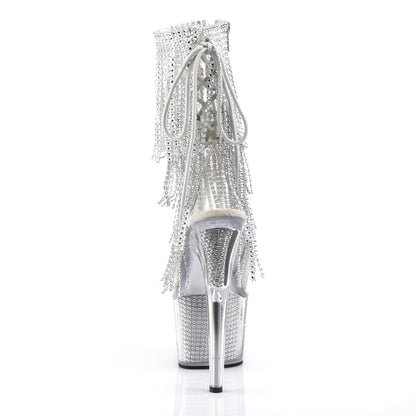 ADORE-1017SRS Pleaser Clear 7 Inch Erotic Platform Ankle Boots