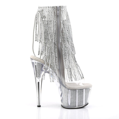 ADORE-1017SRS Pleaser Clear 7 Inch Erotic Platform Ankle Boots